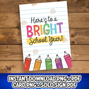 Helder schooljaarbord afdrukbaar bord eerste schooldag, back to school markeerstiftkaart, 1e schooldag markerbord, cadeau eerste dag