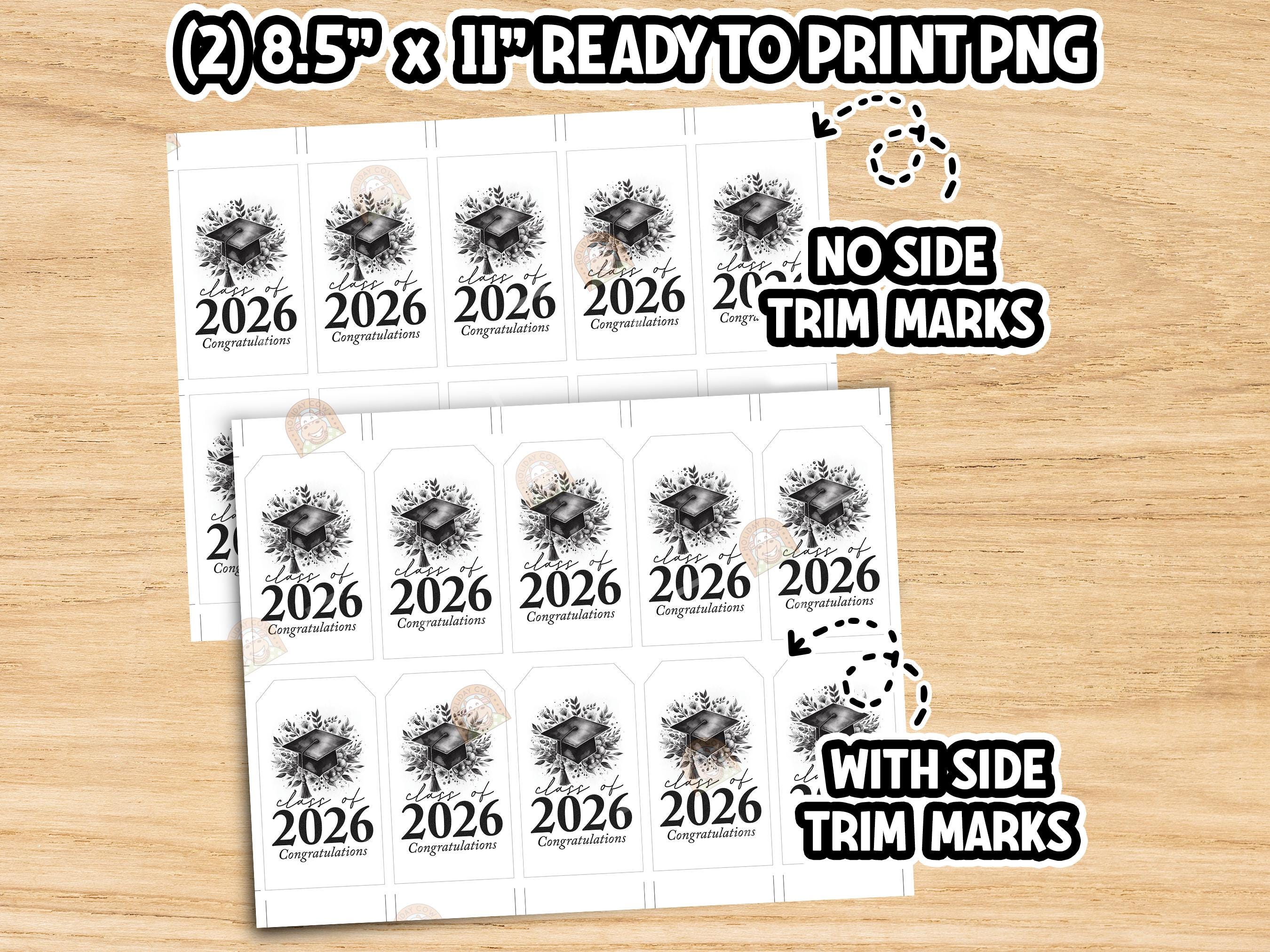 Graduation Class of 2026 Tag, Printable Grad Tags for Graduates ...