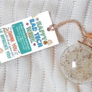 Printable Rad Tech Week Tag, Rad Tech Week Gift Tag, Thank You Rad Tech ...