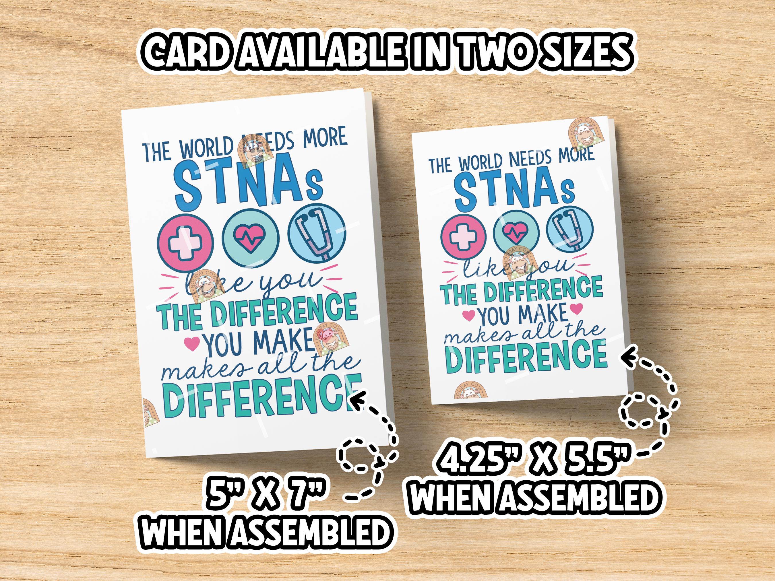 STNA Gift, STNA Card Printable, Thank You Stna Appreciation Sign, Stna ...