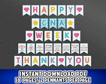 CNA Week Banner, Printable CNA Thank You Banner for CNA Week Decor, Certified Nursing Assistant Week, Cna Appreciation