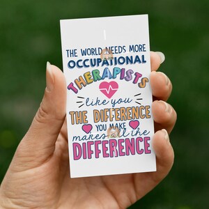 Ergotherapie maand cadeaulabel afdrukbaar, ergotherapeut cadeaulabel, Happy OT Month Tag, bedankt OT Appreciation, OT Month-tag