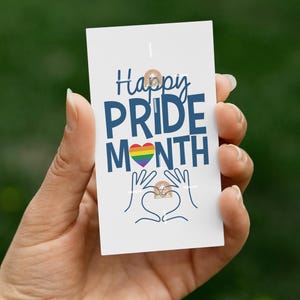 Étiquette-cadeau du mois de la fierté, étiquette imprimable de la fierté, étiquette du mois de la fierté heureux pour étiquette à biscuits du mois de la fierté, étiquette d'événement du mois de la fierté LGBTQIA, étiquette cadeau fierté