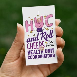 Health Unit Coordinator Week Tags Printable, HUC Week Tags, HUC Week Gift Tags, HUC Day Tags, Huc Appreciation Week Tag, Huc Thank you Tag