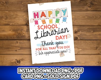 Dagcadeau schoolbibliothecaris, afdrukbare dagkaart schoolbibliothecaris, dankbord waardering bibliothecaris, cadeau bibliothecaris voor dagbord bibliothecaris