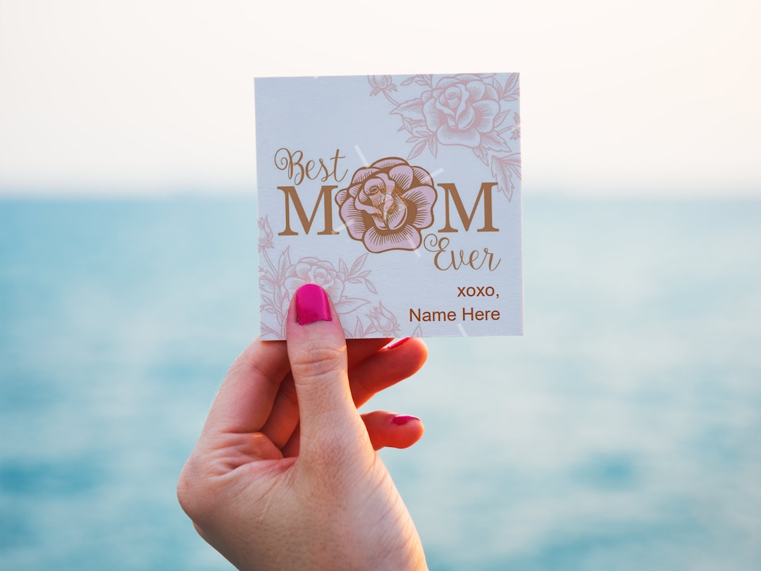 Mother's Day Tag, Printable Mothers Day Gift Tag for Mum, Best Mom Ever ...