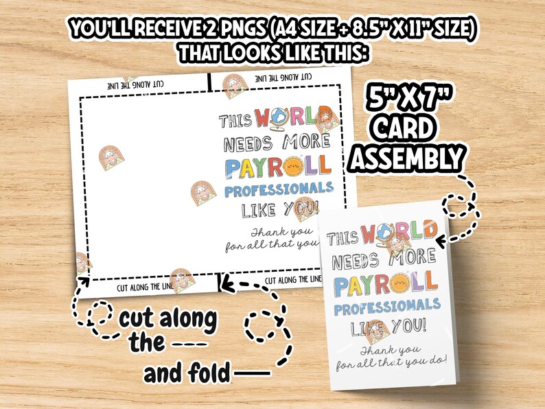 Payroll Appreciation Gift, Payroll Card Printable, National Payroll ...