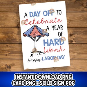 Labor day Card Printable, Happy Labor Day Sign, Labor day Gift, American workers Day, Celebrate Labor Day, USA Employee Labor Day Poster