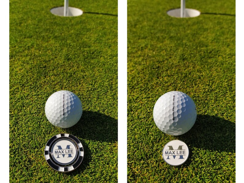 Personalized Metal Poker Chip Golf Ball Marker Golf Gifts Etsy