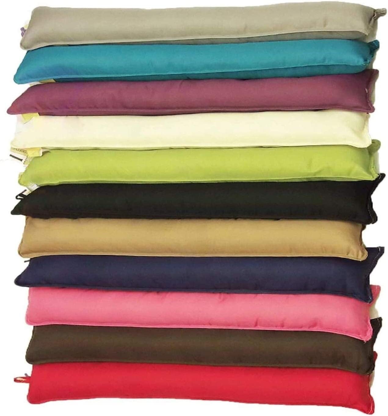 Plain Fabric Draught Excluder Door Extra Filled Hollowfibre Filling