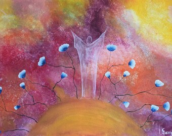 Master Your Life, Acrylic Painting | Fantasy Wall Art (29.7 x 42 cm)