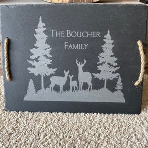 Personalized Slate Charcuterie Board