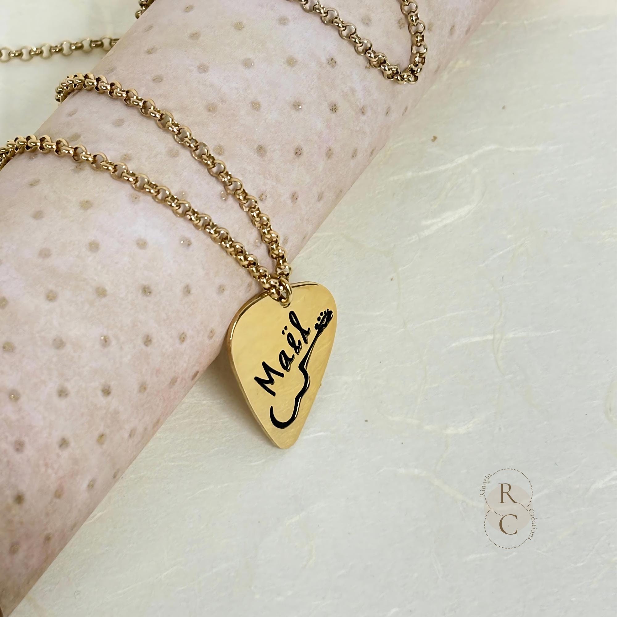Sieraden en horloges Plettro in argento con incisione personalizzabile Edelmetaa