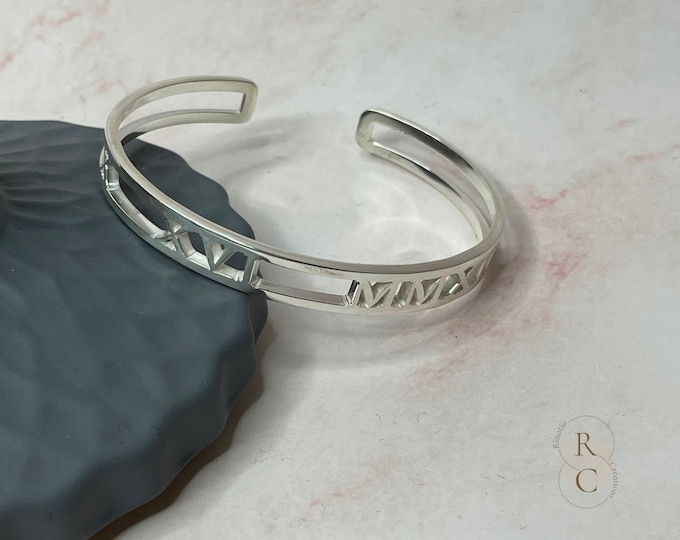 Saint Morris Stainless Steel Numeral Bracelet