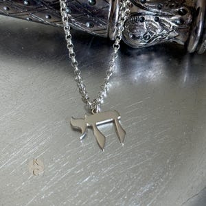 Chai Necklace for Men & Women - Sterling Silver Chai Pendant with Gold Plated Option - Israeli Jewelry
