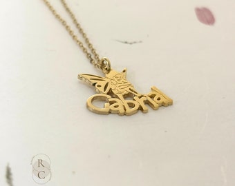 Colar com nome de anjo em prata de lei: Joia personalizada para presente