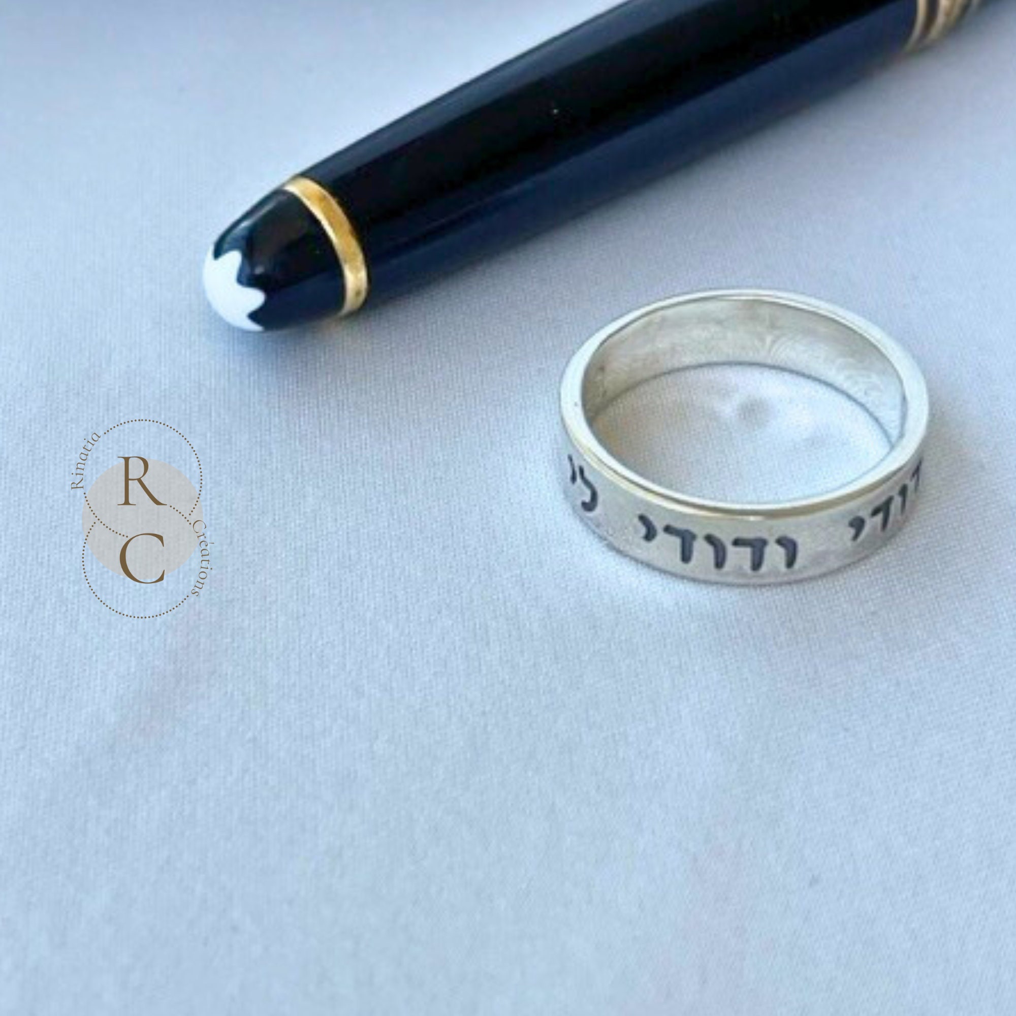 Personalized Hebrew Ring for Men & Women - Sterling Silver Jewish ...
