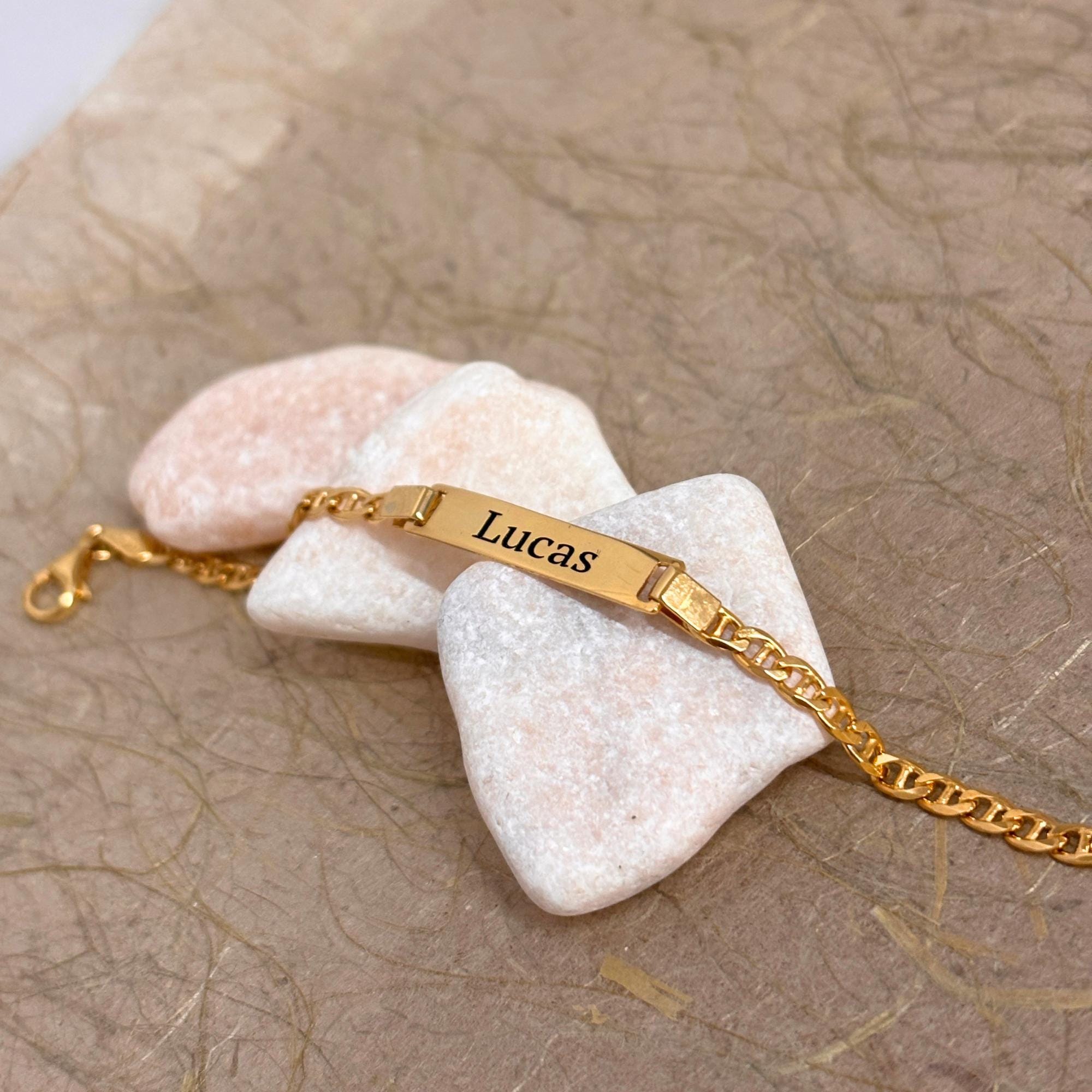 Baby bracelet 24k gold - Etsy 日本