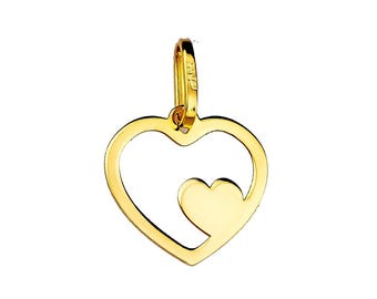 Anhänger Kettenanhänger Gelbgold Goldanhänger Herz Gold 585er 14KT