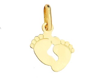 Pingente com corrente e pingente em ouro amarelo 585 14KT