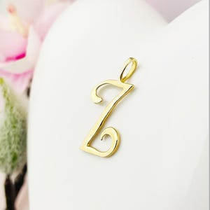 Hanger letter Z kettinghanger goud gouden hanger