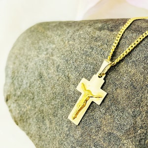 Goldanhänger Kettenanhänger Gold Anhänger Kreuz Goldkreuz Gelbgold 585er