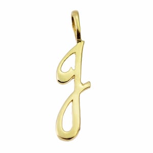 Hanger Letter J Ketting Hanger Goud Gouden Hanger