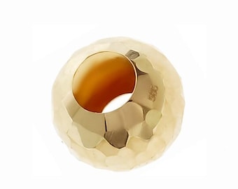 Colar com pingente de bola em ouro amarelo 585 (14 quilates).