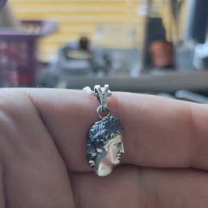 Apollo Silver Necklace, Goddess Apollo Necklace gift for him, discounted jewelry, Gift for her who loves mythology jewelry