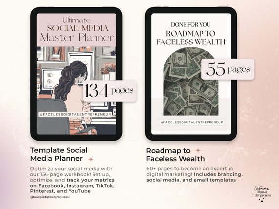 Faceless Entrepreneur Vault Faceless Digital Marketing with resell rights with Private Label Rights Faceless Bundle Marketing Bundle Digital