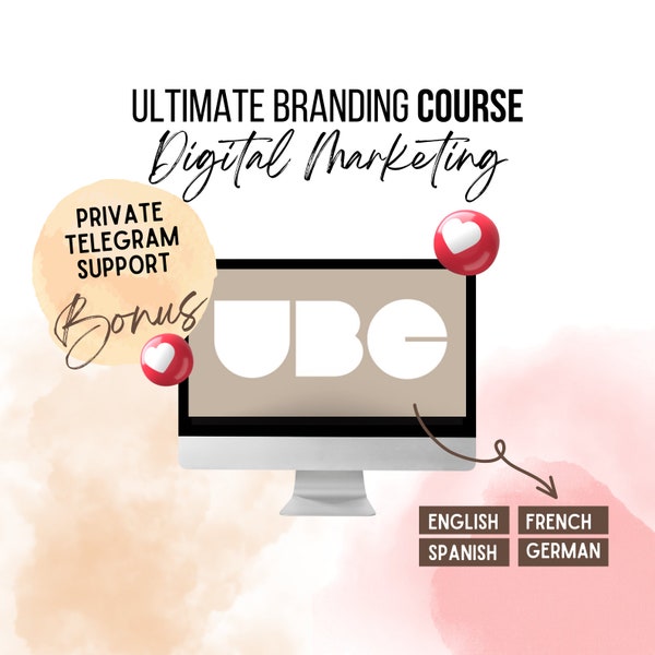 Ultimate Branding Course UBC with Master Resell Rights MRR Digital Marketing Passive Income Online Course In English/French/Spanish/German