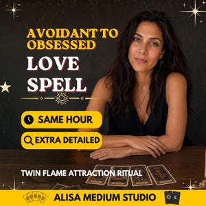 Avoidant to Obsessed Love Spell | Same Day Casting | Twin Flame Attraction Ritual, Romantic Magnetism & Intense Love Energy Invocation