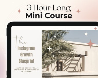 Instagram Growth Blueprint Course with Master Resell Rights Private Label Rights Instagram blueprint course PLR course MRR instagram sales
