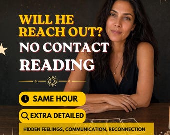 Will He Reach Out? No Contact Psychic Reading | Same Hour Love Reading | Hidden Feelings, Communication & Reconnection