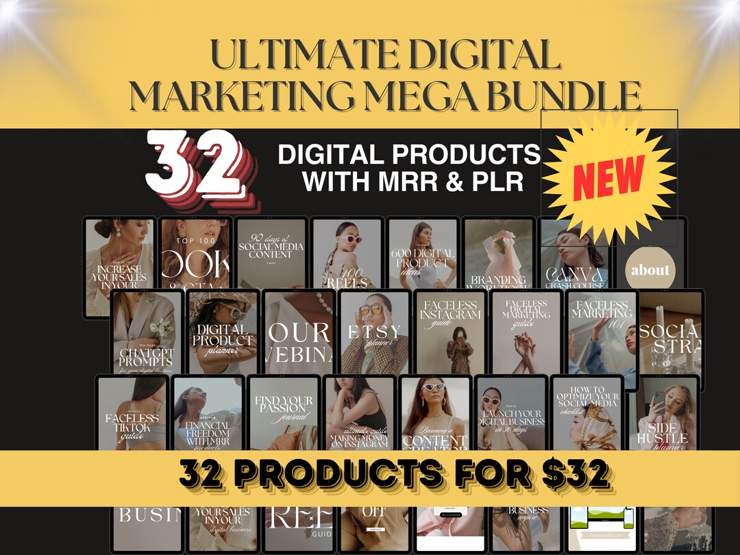 Ultimate Digital Marketing Bundle With MRR Resell Digital Products ...