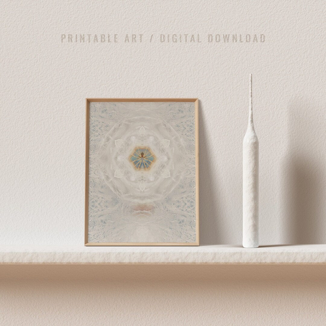 Printable Zen Mandala Wall Art Calming Above Bed Wall Art Print