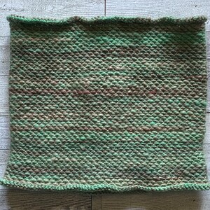 Wool Cowl- hand dyed, spun, and knit