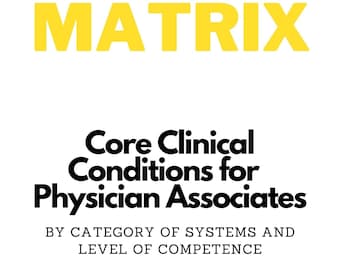 Respiratory - Physician Associate Matrix