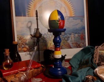 Huevo alquímico para alquimia espiritual y meditación hermética