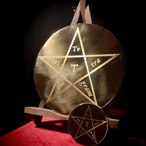 Solomonic Pentacle Discs - Ritual Tools for Magic Circles Protection, Goetia and Altars