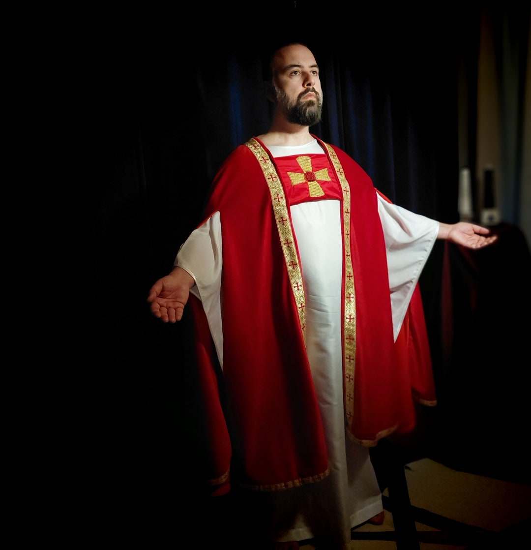 Priest Robe of the Gnostic Mass, Priest Robe Scarlet and Gold, Thelema ...