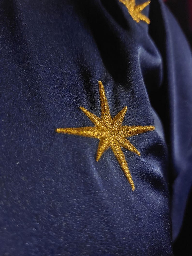 Blue Star Robe Blue Robe of Nuit - Starry Ritual Robe for the Priestess of the Gnostic ...