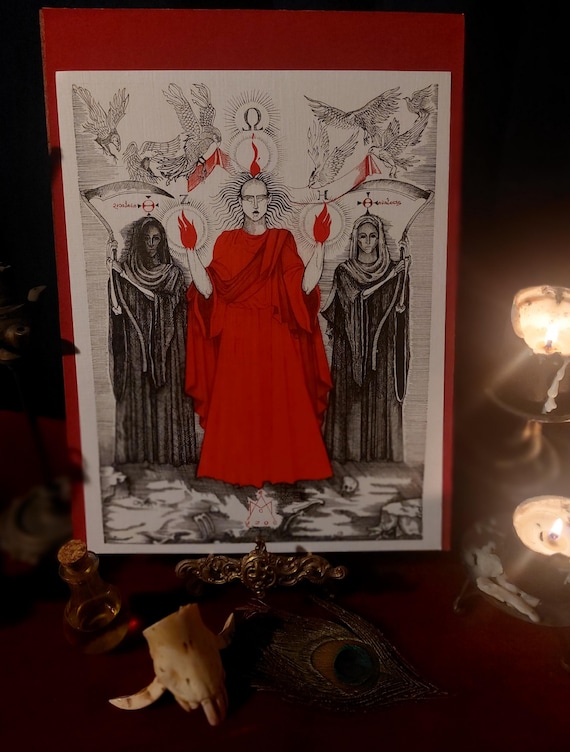 Icon of Hekate * Fine Art Print of Hekate's Sacred Flames