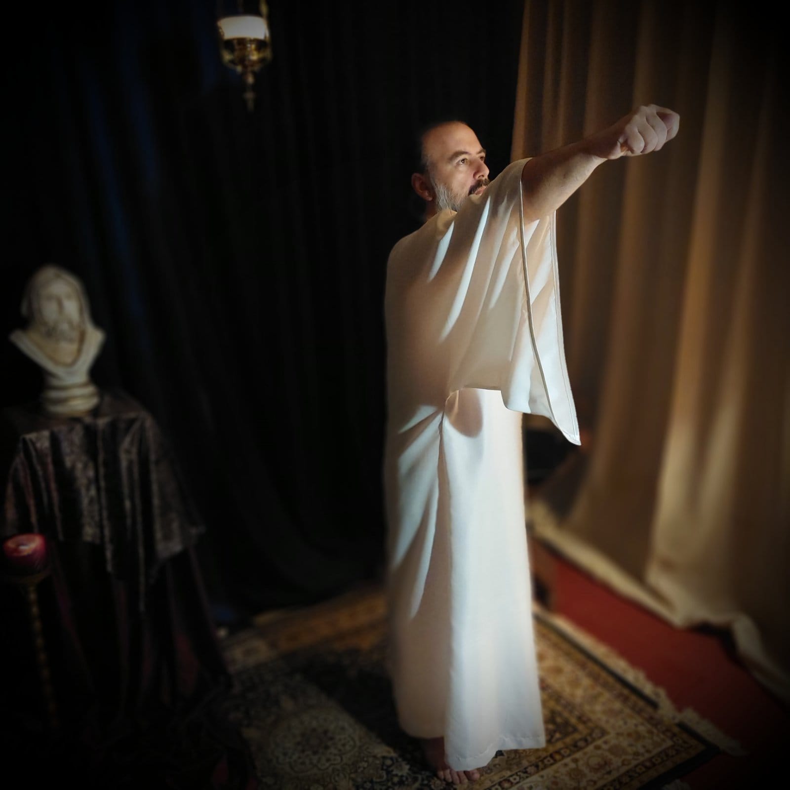 Soul Ritual Robe White Robe for Rituals * Magic Robe, Tau Robe, Ceremony Robe, Thelema ...