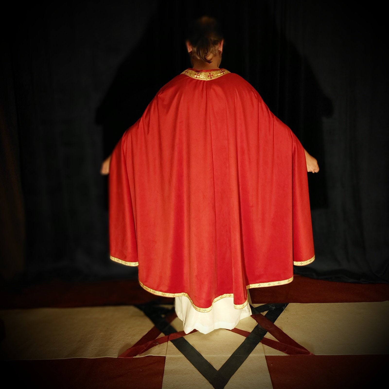 Priest Robe of the Gnostic Mass Priest Robe Scarlet and Gold Etsy