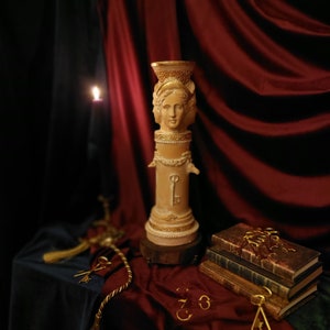 Stele of Hekate / Statue of Hecate / Goddess of Magic / Goddess of Crossroads / Hekate Faces / Hecate Incense Burner / Neopaganism
