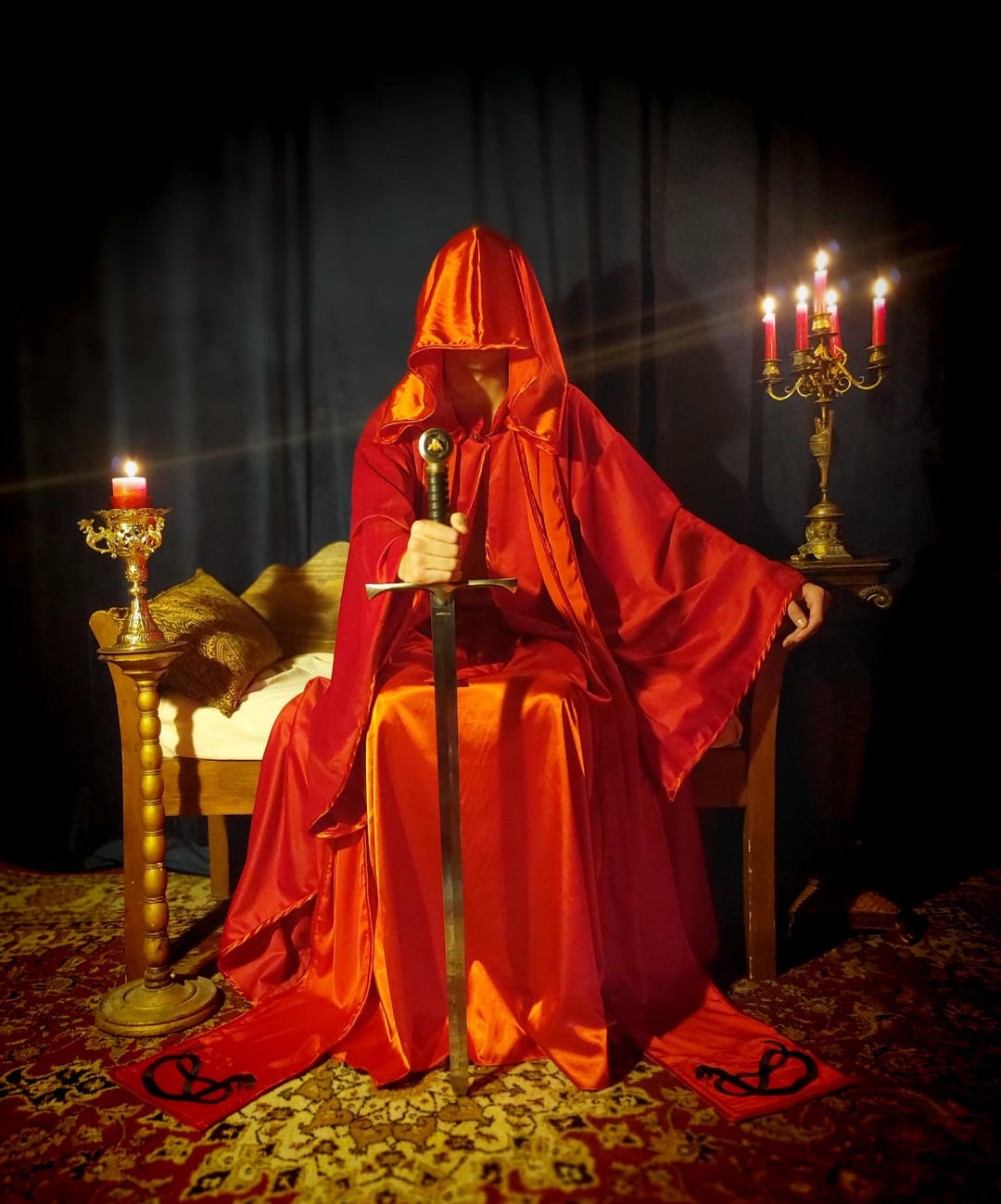 Thelemic Robe of the Beast - Handcrafted Occult Garment for Rituals ...