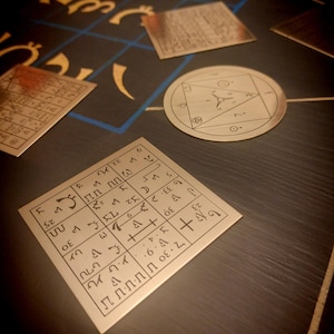 Enochian Tablet of Nalvage - Made to Order Black Wax