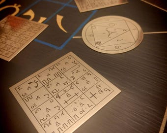 Seven Ensigns of Creation – Enochian Magic Talismans for Angelic & Ceremonial Rituals, Planetary Sigils of John Dee