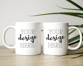 Natural Mug Mockup Styled Stock Photo Simple Mock Up White Ceramic Mug Natural Setting Stock Image JPEG Instant Download Mock up Design